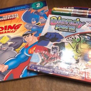 A set of book and markers w/ activities
